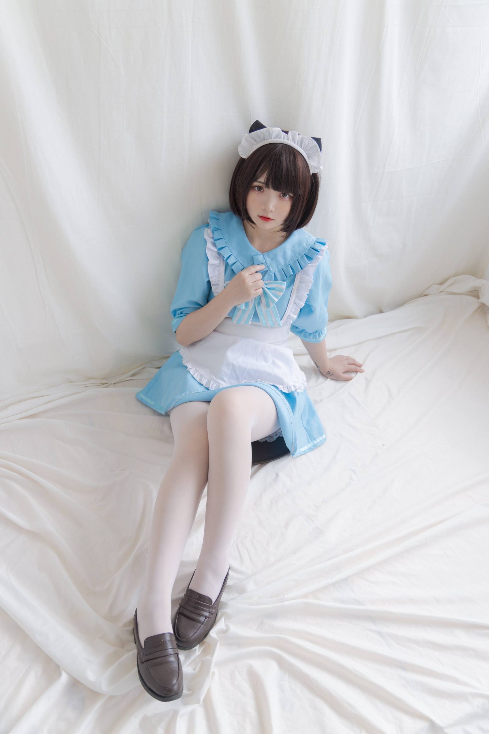 女仆装白丝女孩【43P】20014-虎哥图库