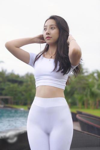 图片[2]-白色瑜伽裤柔情女孩 J1406 554P2V-21.1GB-虎哥图库