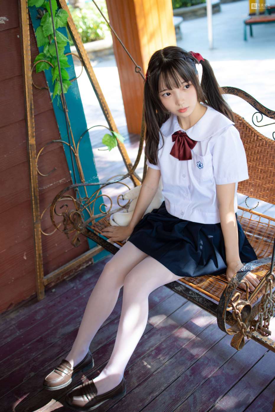 图片[3]-眼神好清澈的双马尾白丝女孩【75P】20019-虎哥图库