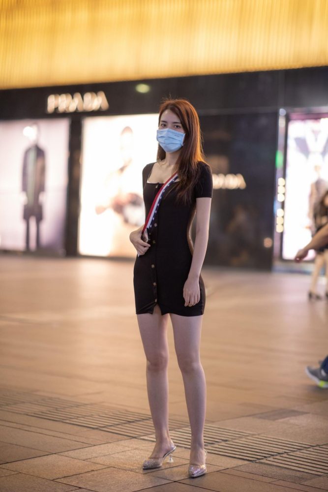 逛商场的黑色包臀裙美丽女孩【385P】00050-虎哥图库