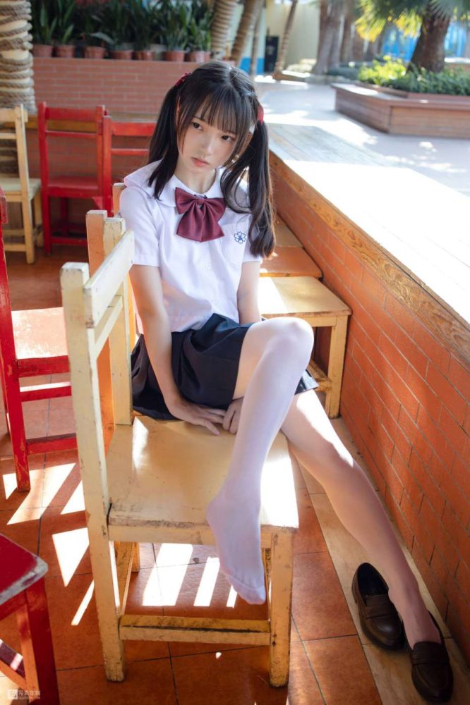 眼神好清澈的双马尾白丝女孩【75P】20019-虎哥图库