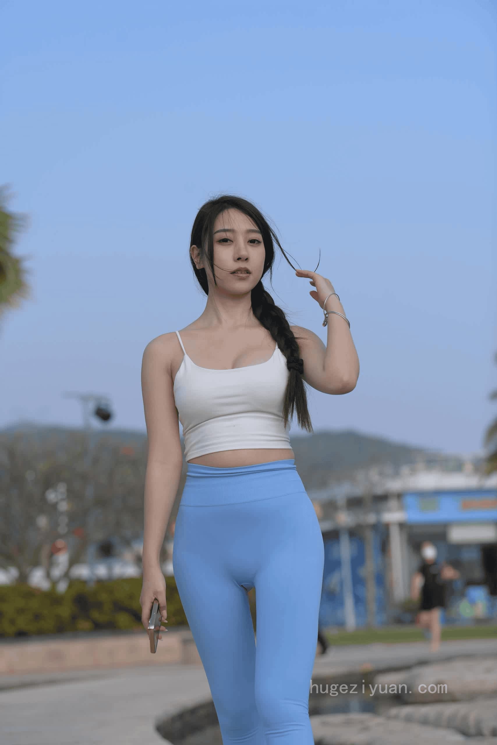 图片[5]-出门游玩的蓝色瑜伽裤妹子【591P】J6087-虎哥图库
