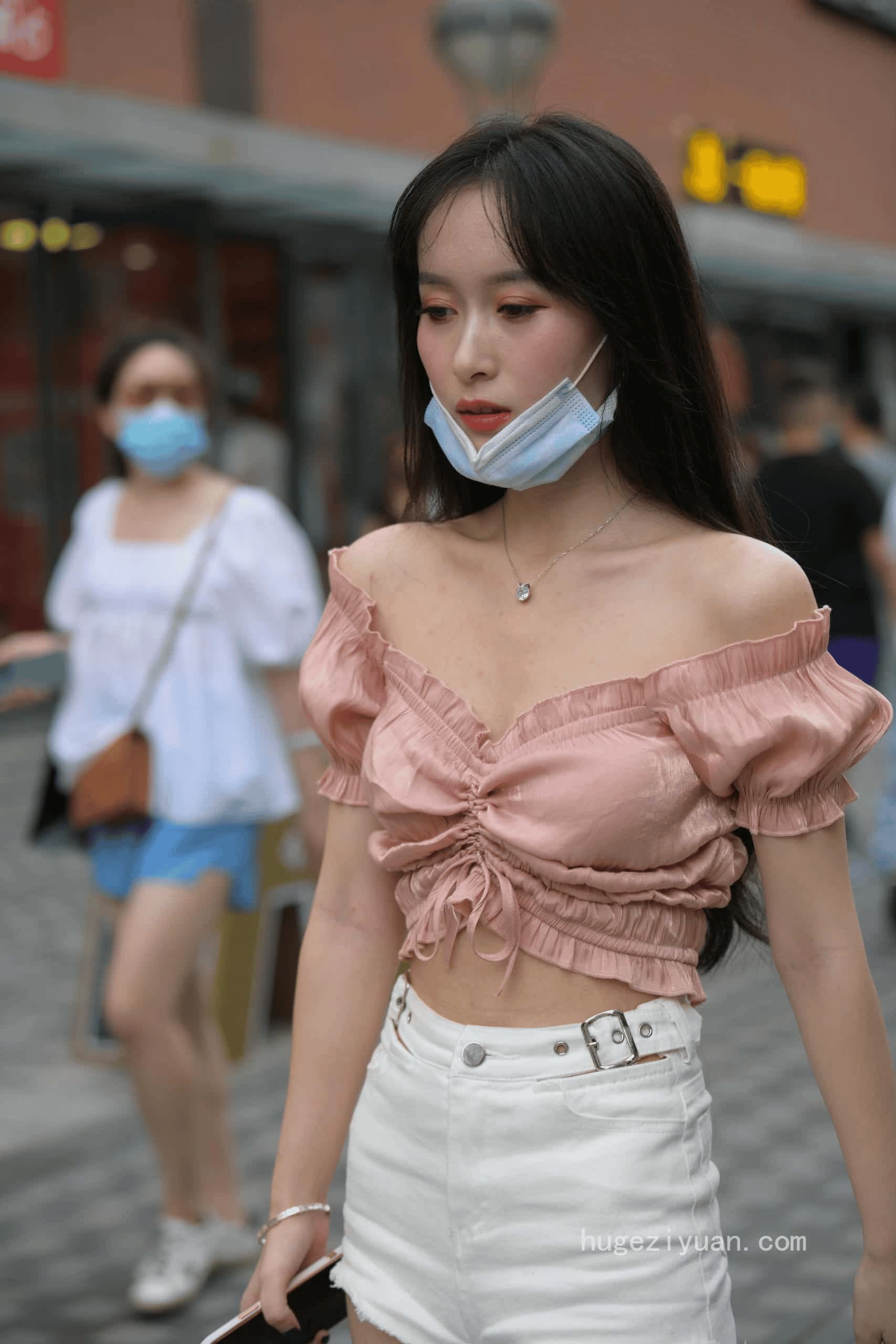 图片[3]-清纯动人粉白搭配【100P】J7926-虎哥图库