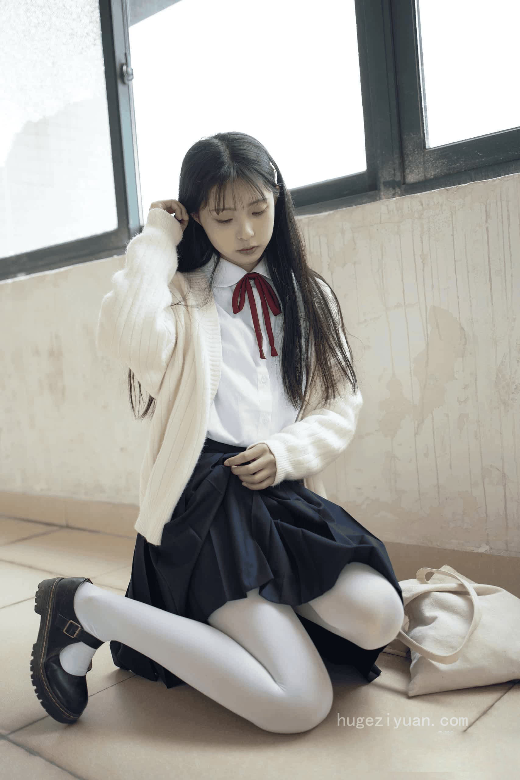 图片[3]-甜美可人的白丝姑娘【127P】J2555-虎哥图库