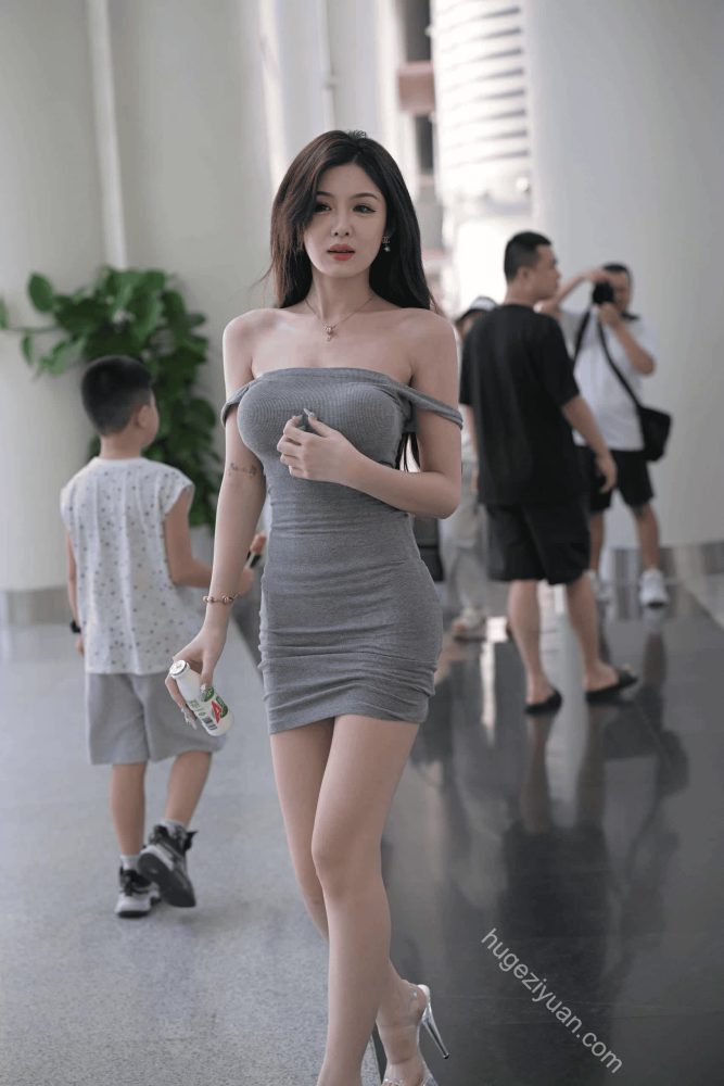 一字肩修身裙女孩【242P】K8224-虎哥图库