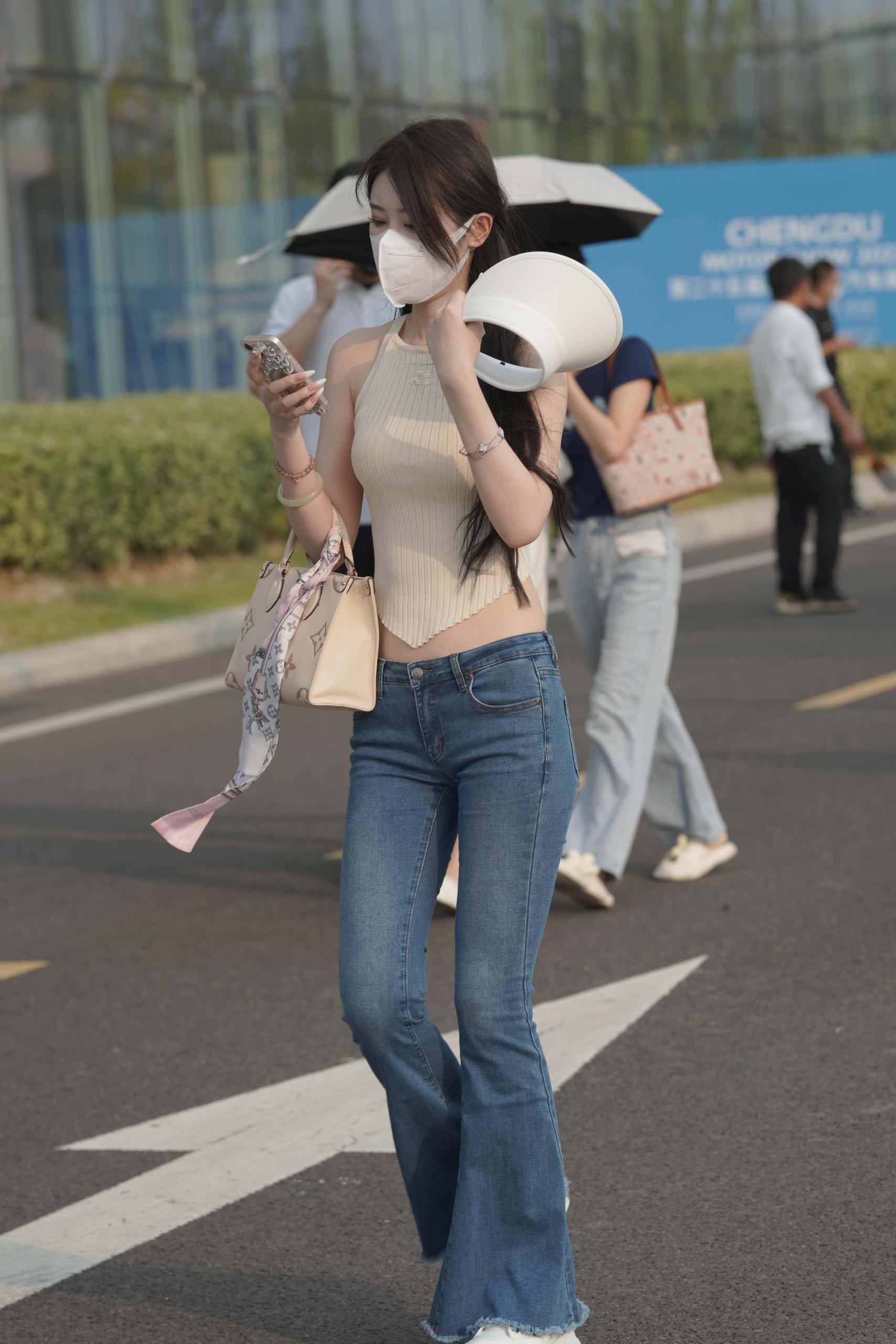 图片[2]-清纯喇叭牛仔裤女孩 【79P】J3591-虎哥图库