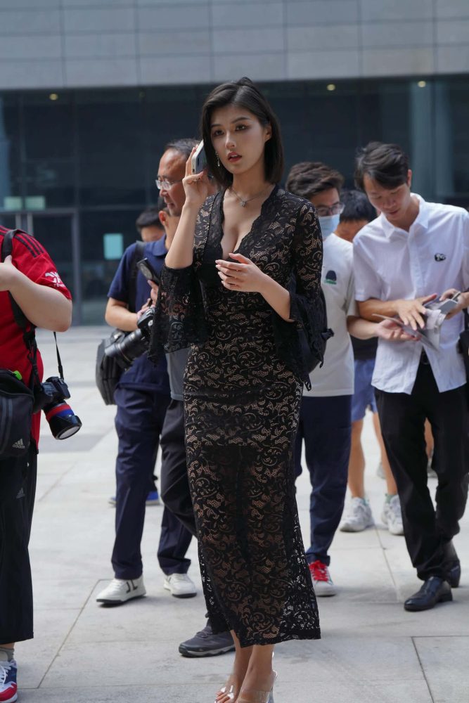 穿黑色透明长裙的姑娘【175P】J8257-虎哥图库