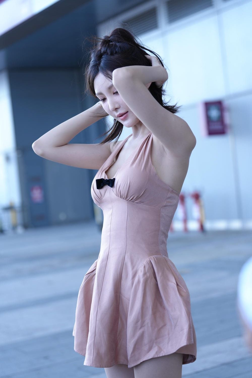 图片[2]-粉色吊带裙[176P] M85078-虎哥图库