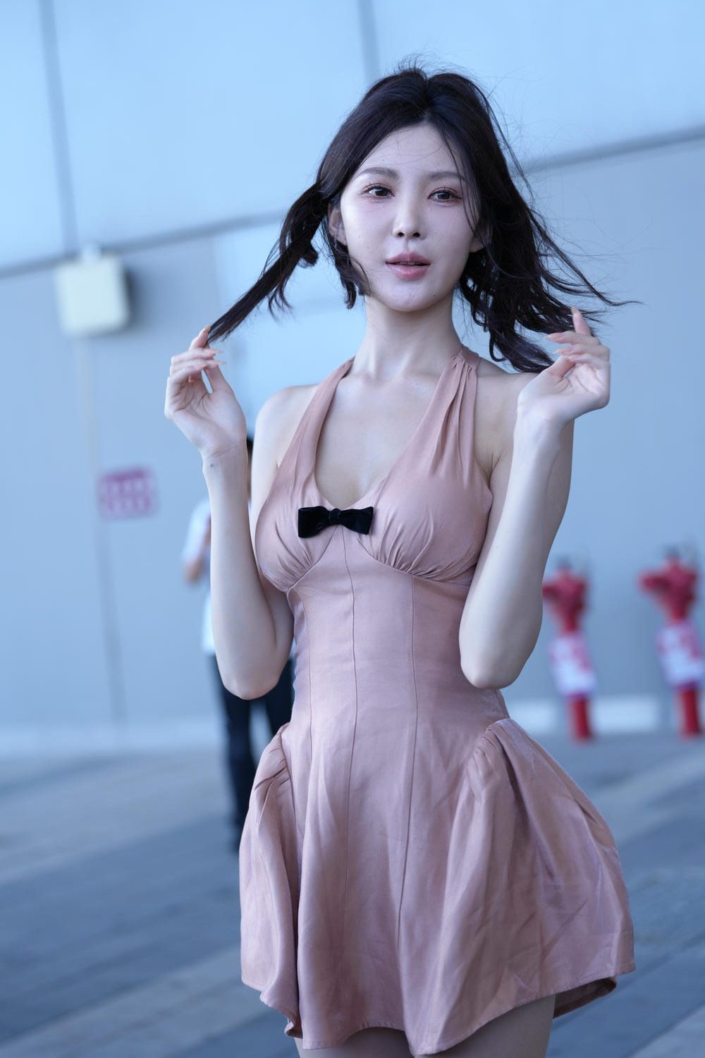 图片[3]-粉色吊带裙[176P] M85078-虎哥图库