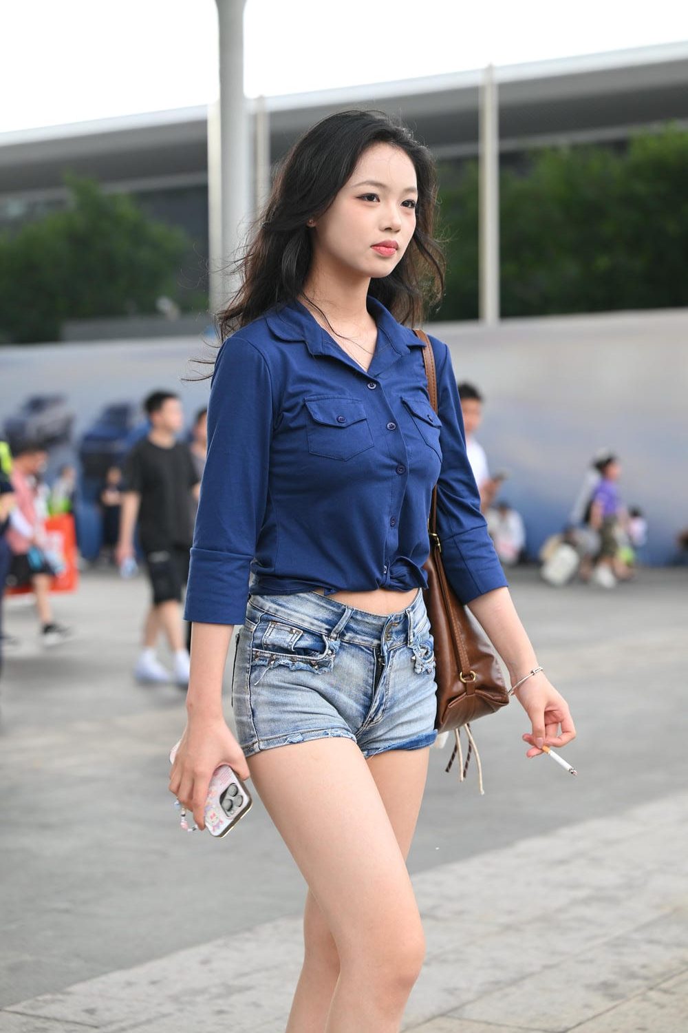 图片[2]-蓝衬衣高挑牛仔裤［96P 1.79G］M85107-虎哥图库