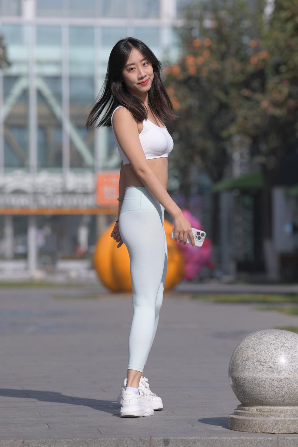 图片[2]-学姐风瑜伽裤美女（701P）M87091-虎哥图库
