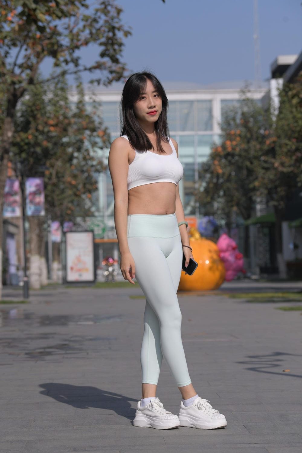 学姐风瑜伽裤美女（701P）M87091-虎哥图库