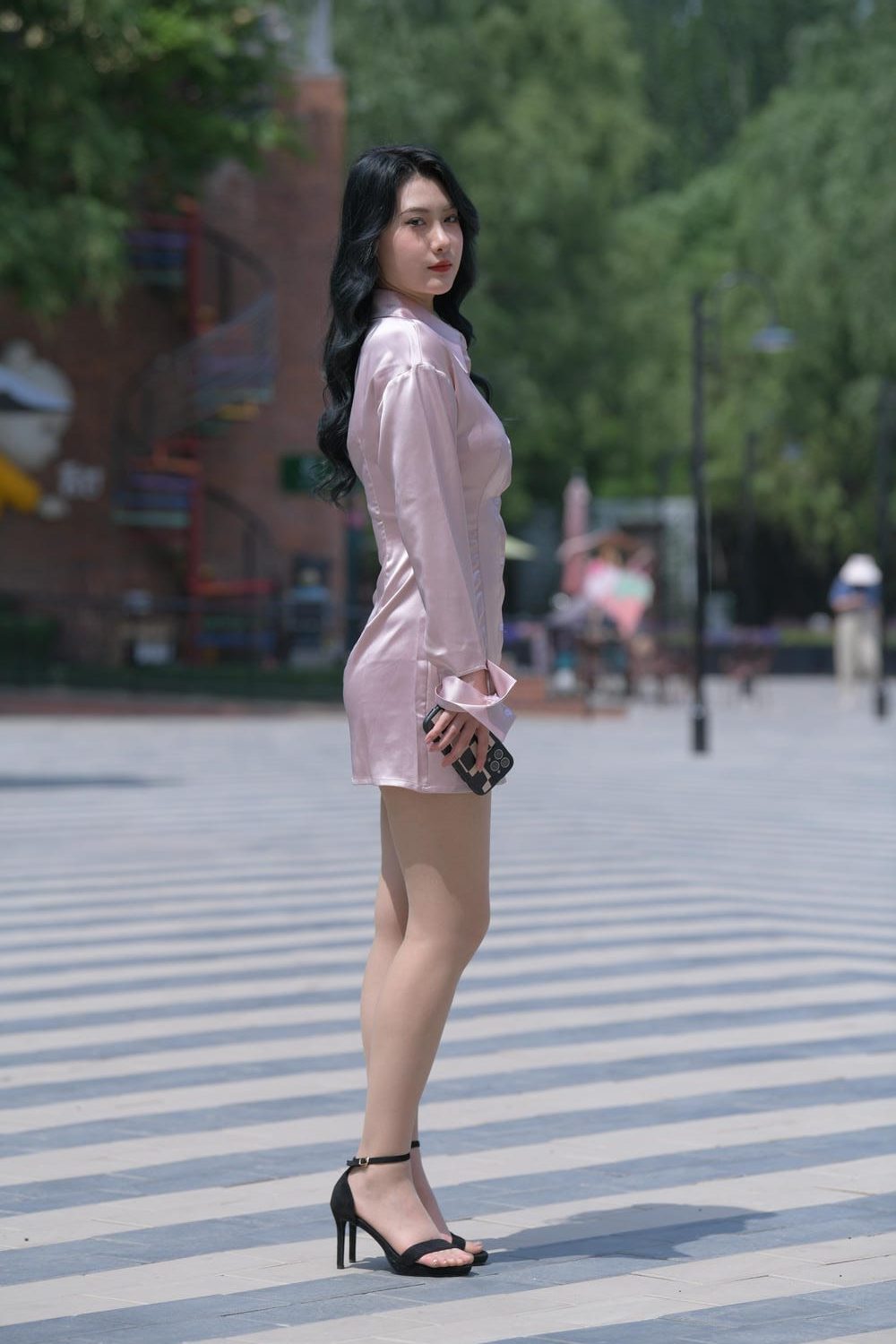 粉色衬衫裙肉丝美女［729P 16.6G］M87101-虎哥图库