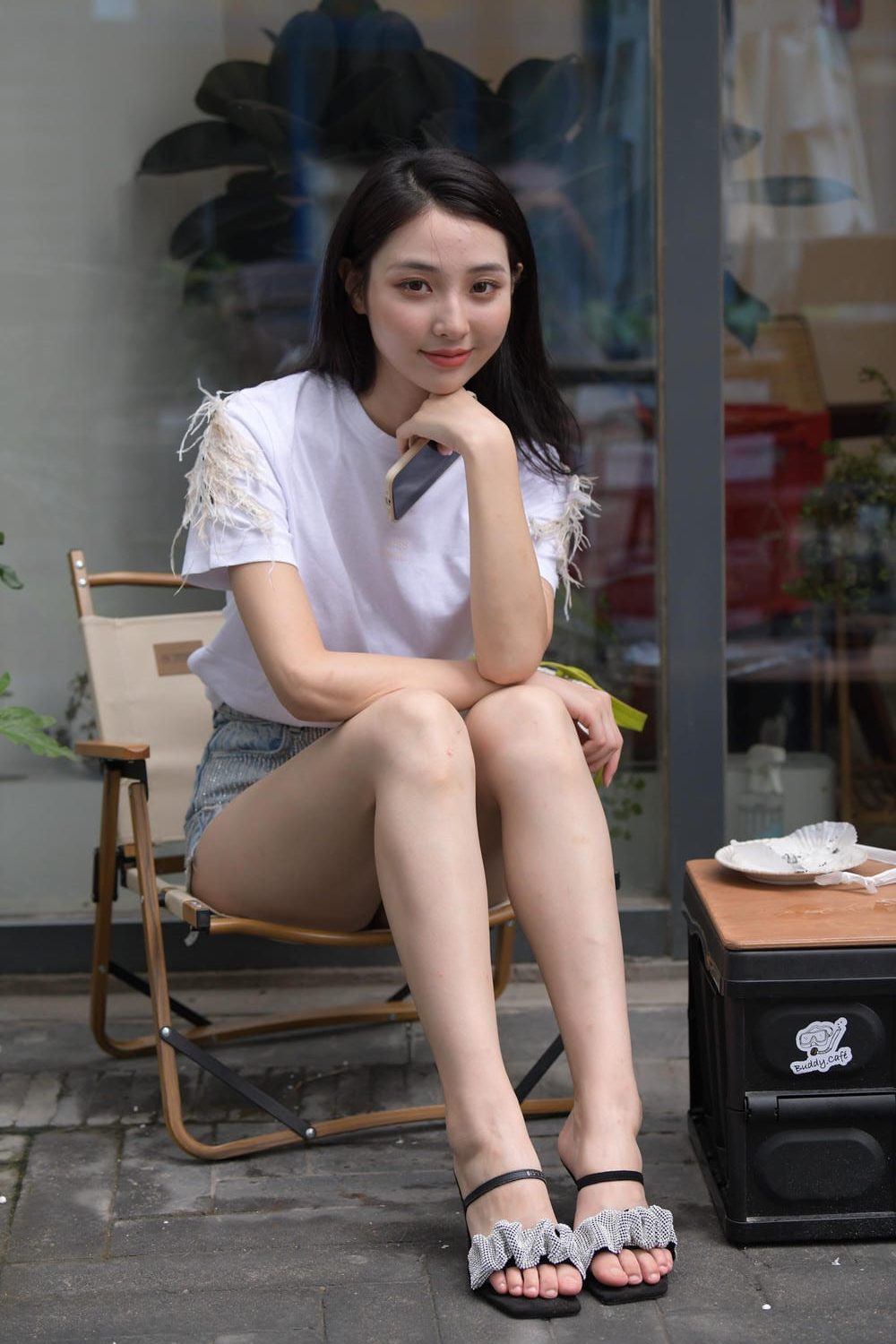 图片[3]-蓝色牛仔热裤美女（373P）M87086-虎哥图库