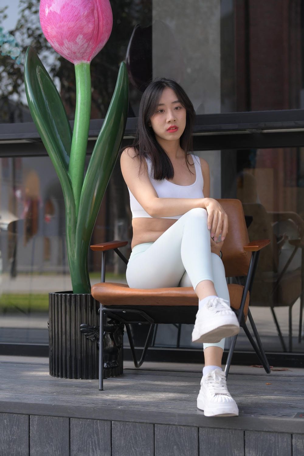 图片[4]-学姐风瑜伽裤美女（701P）M87091-虎哥图库