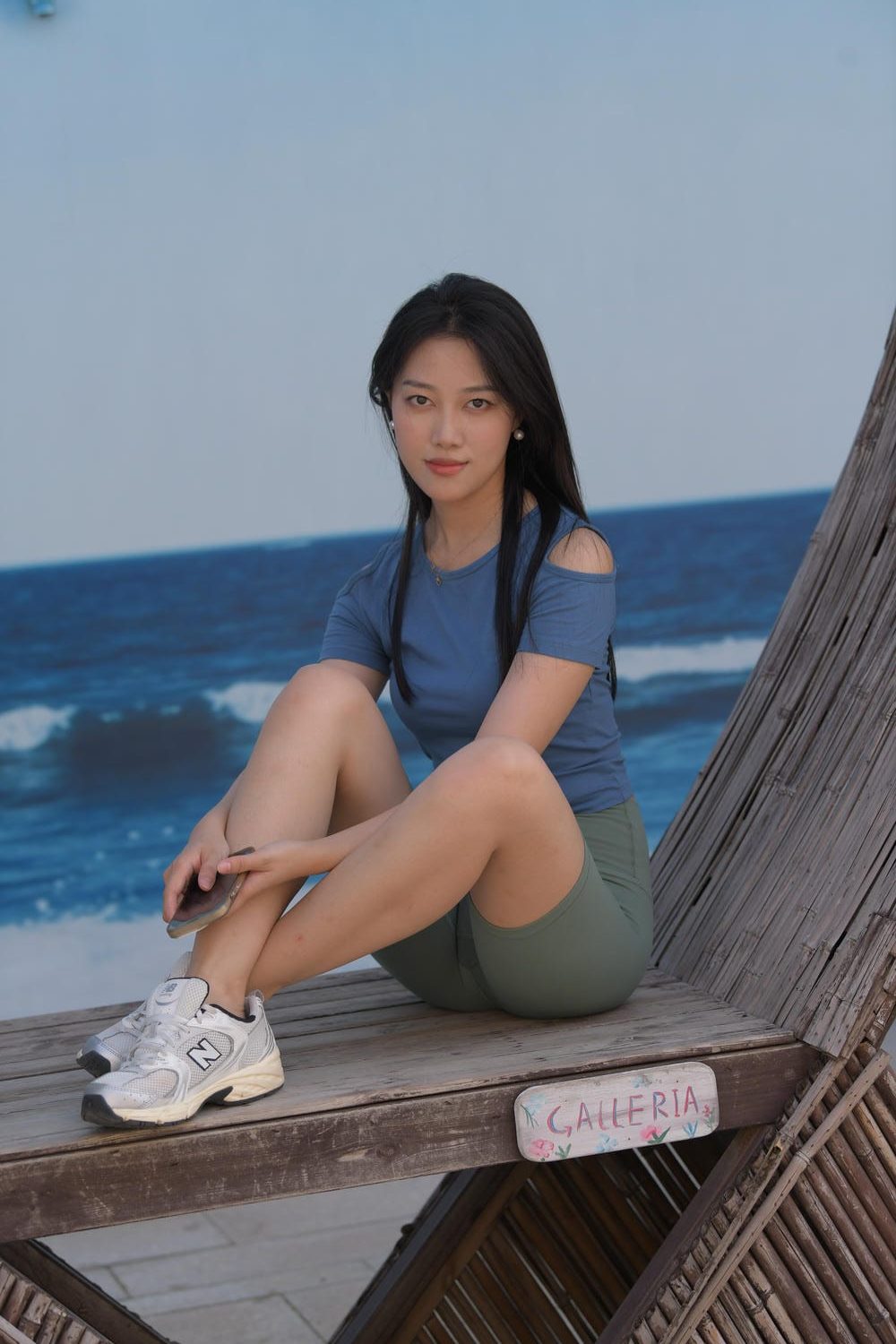 图片[3]-绿色瑜伽短裤美女（402P）M87087-虎哥图库
