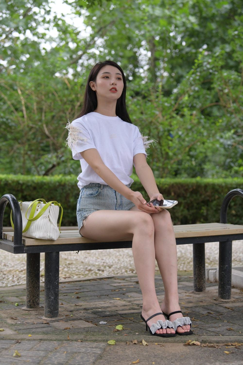 图片[4]-蓝色牛仔热裤美女（373P）M87086-虎哥图库