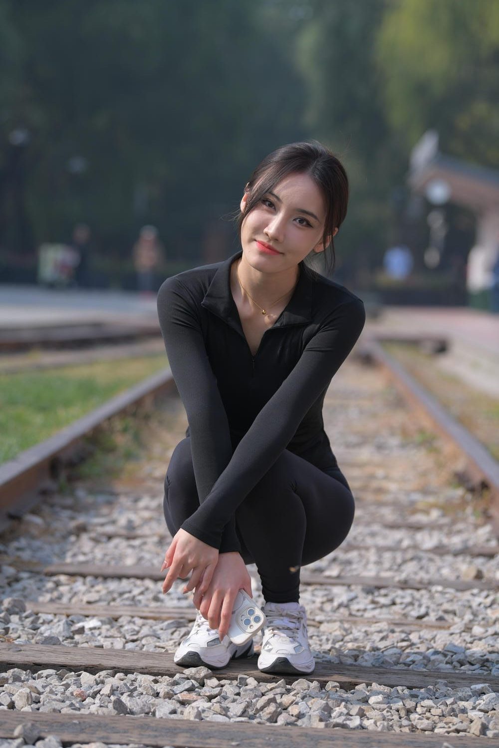 图片[4]-黑色运动套装甜美女生（722P） M87080-虎哥图库