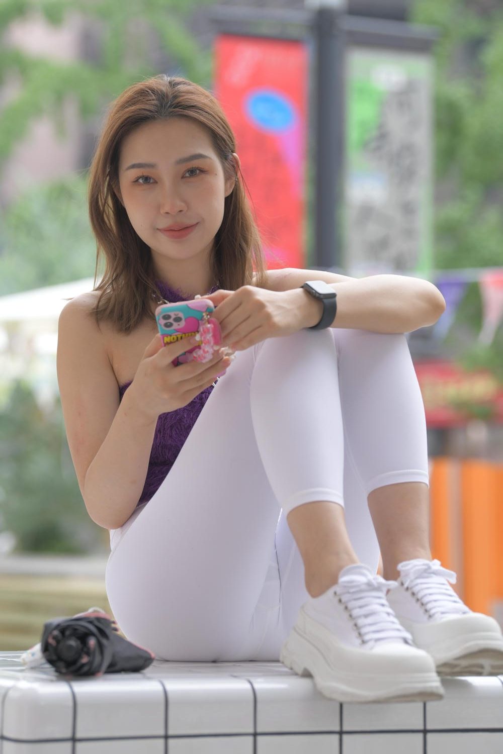 图片[3]-白色紧身裤好身材[725P] M87129-虎哥图库