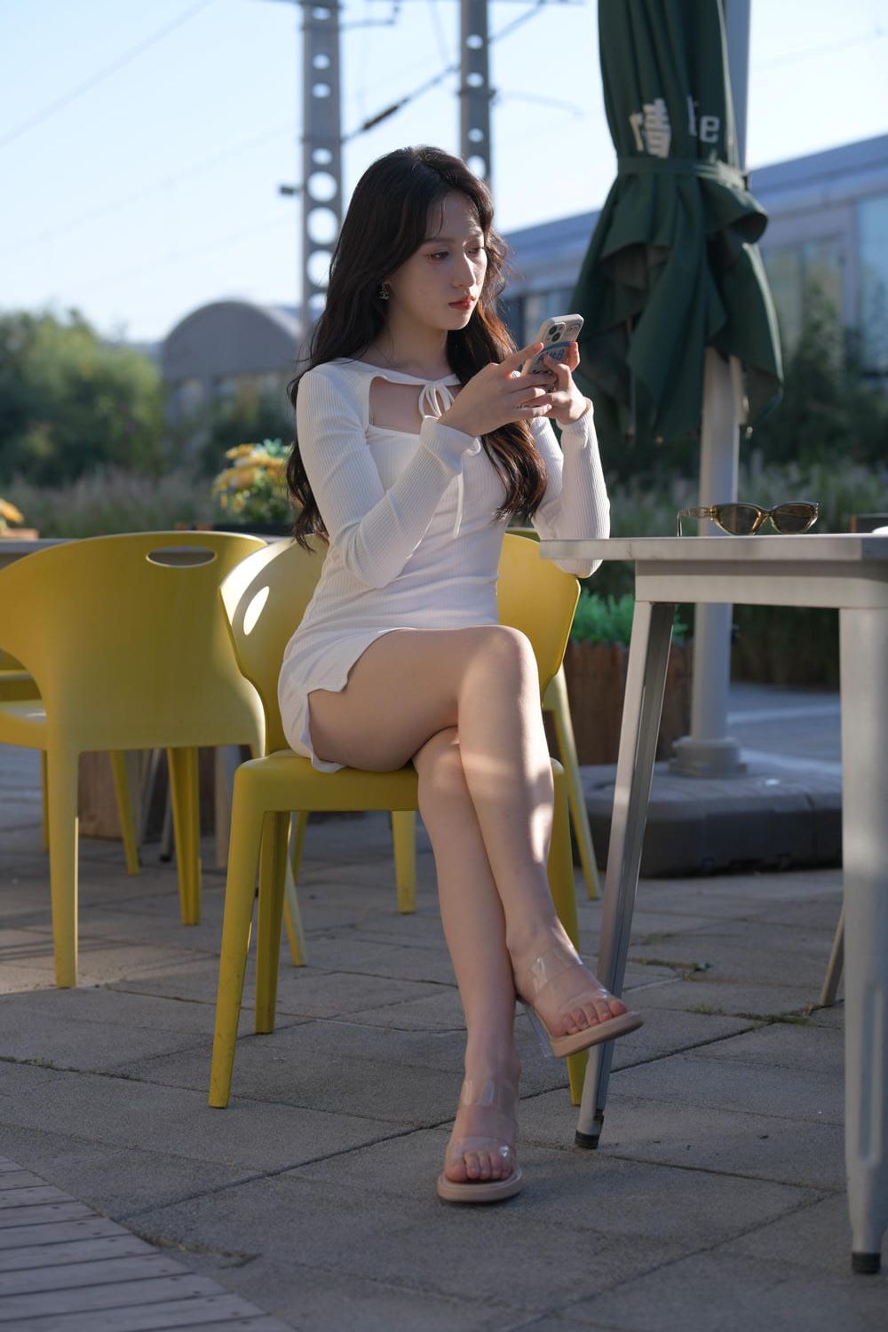 图片[2]-白裙女孩高挑学院风（637P）M87033-虎哥图库