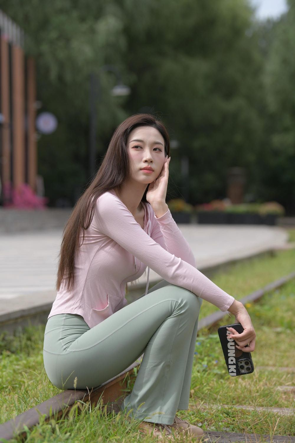图片[3]-绿色瑜伽裤好身材（607P）M87034-虎哥图库