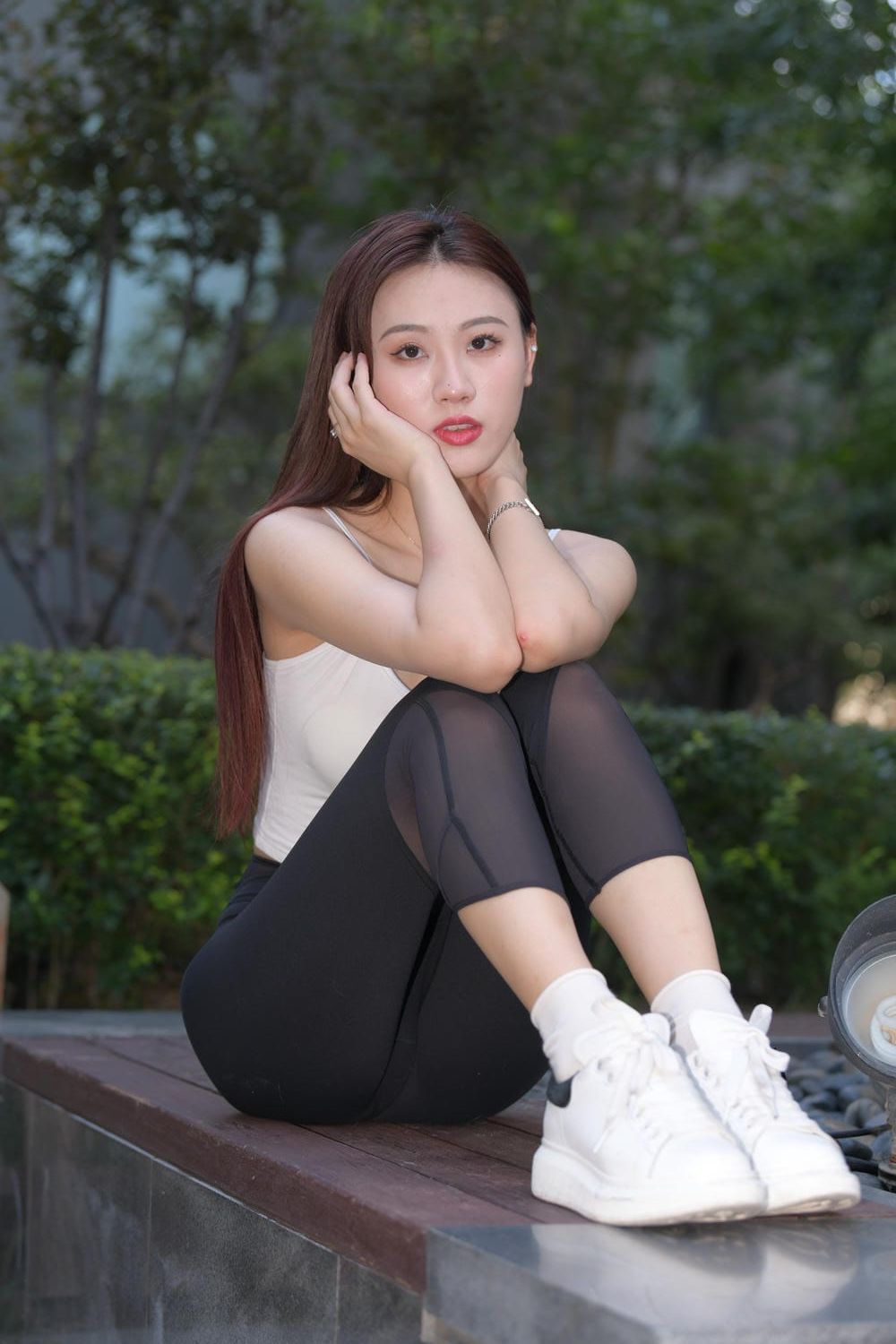 图片[4]-黑色瑜伽裤白色吊带（788P+2V）M87053-虎哥图库