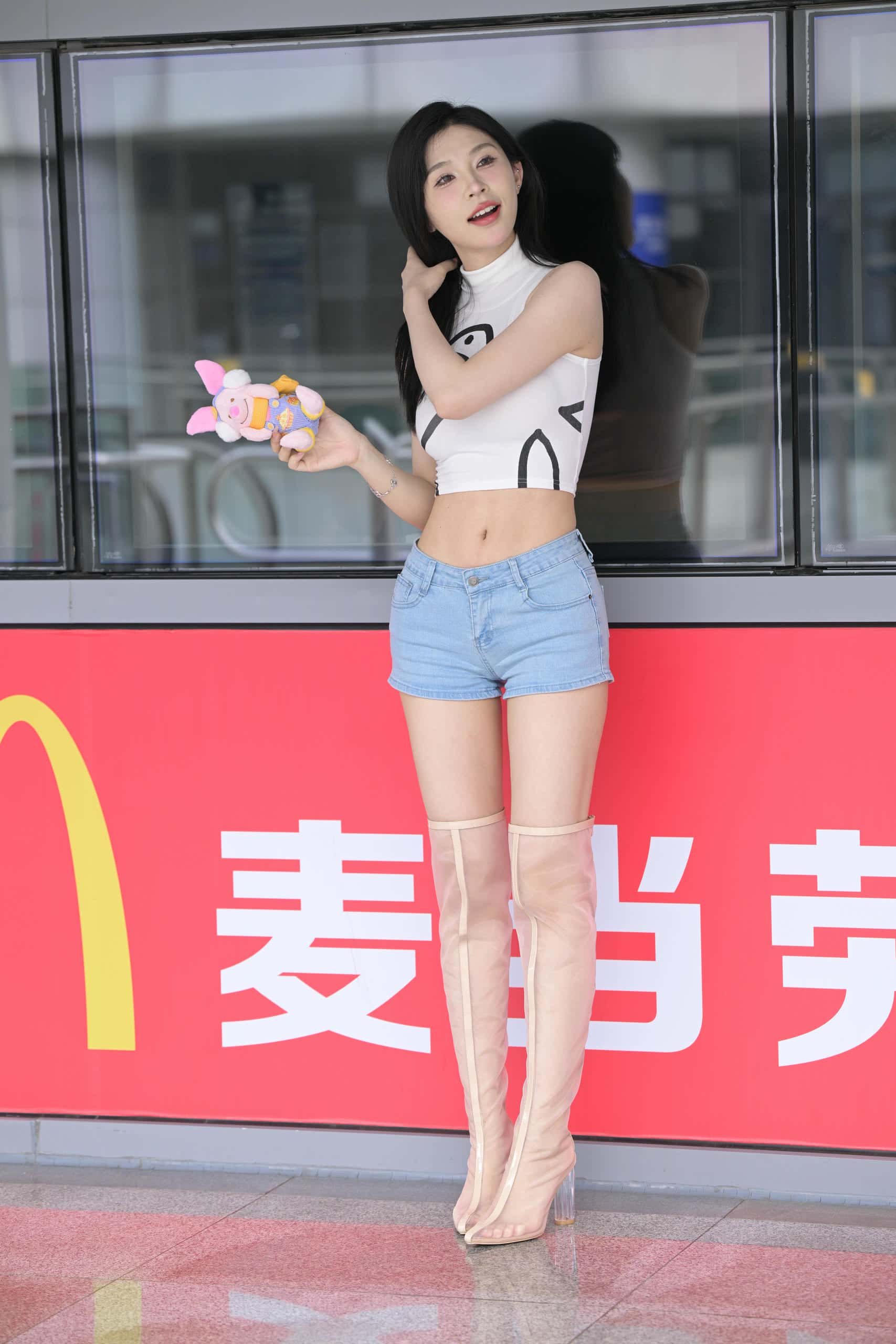 青春甜美牛仔短裤【116P】P0319-虎哥图库